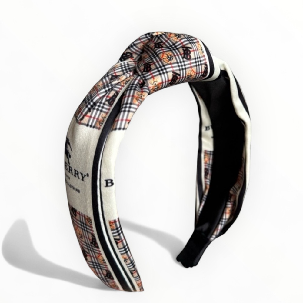 Knotted Designer Inspired Headband Tartan